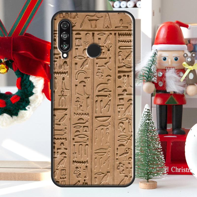 Египетские Иероглифы Символы Для Чехла Huawei Nova 5T 9 10 SE 7i 8i 11i 12i Y73 Y72 Y61 Y91 Y60 Y70 Y90 P20 P40 P30 Lite