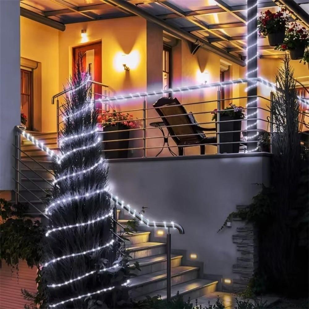 Solar Powered Solar String Lights Waterproof Flexible Tube Lamp for Garden Tree Yard Fence