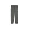Solid Color Elastic Waist Tapered Knit Sports Pants Unisex Bottoms Mineral-Gray 682188-80