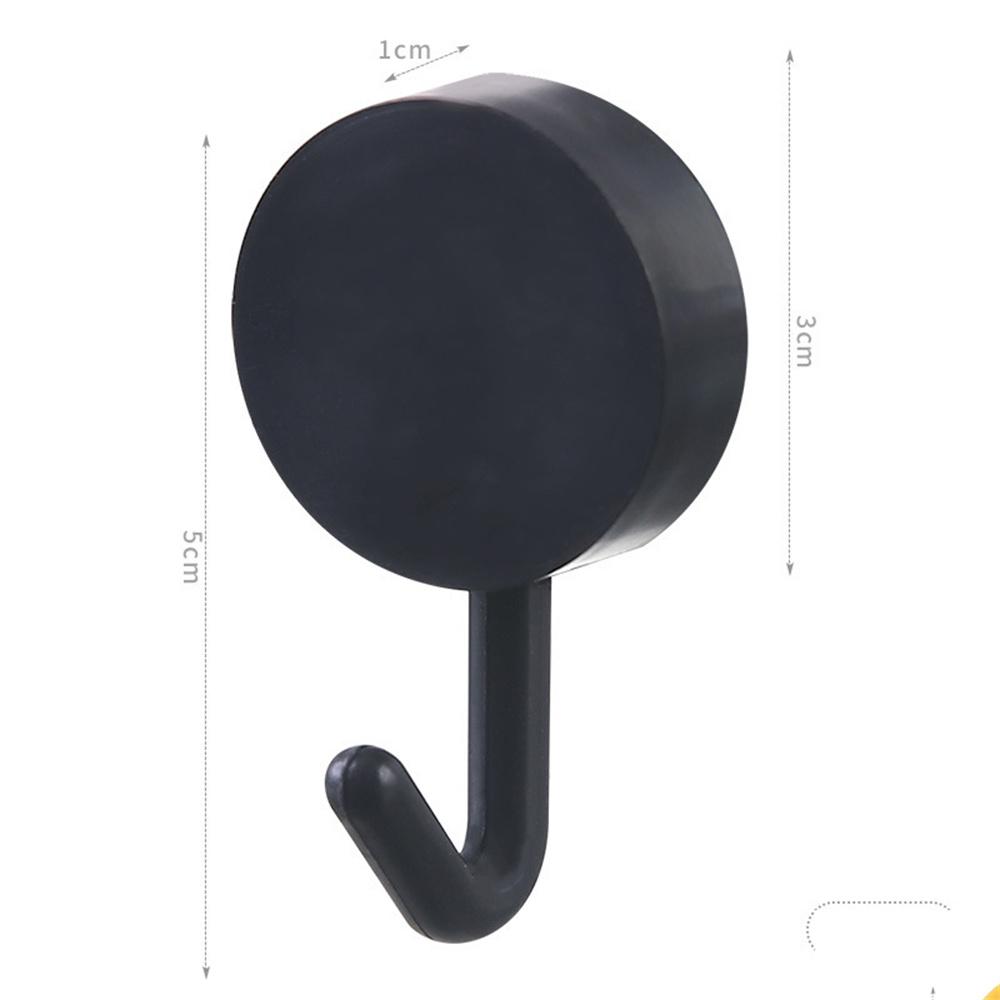 Adhesive Circular Hook Kitchen 5PCS Wall Hanging Decorative Small Hook Solid Color Hook Cute No Punching Handmade