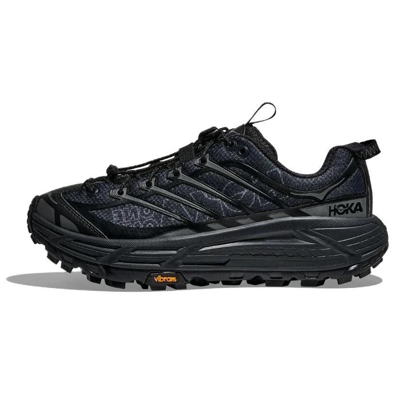 HOKA One One Mafate Three 2 Низкие Повседневные Беговые Кроссовки Унисекс Черные 1175490-BCKT