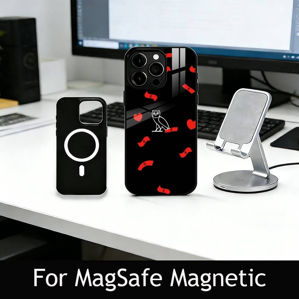 D-Dark O-Owl O-Night Phone Case For iPhone17,16,15,14,13,12,11 Plus,Pro Magnetic For Magsafe Wireless Charging