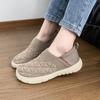 Spring and Autumn New Women's Cloth Shoes Soft Sole Soft Surface One Pedal Fashion Mom Shoes Lightweight Comfortable Non-slip Work Shoes Single Shoes