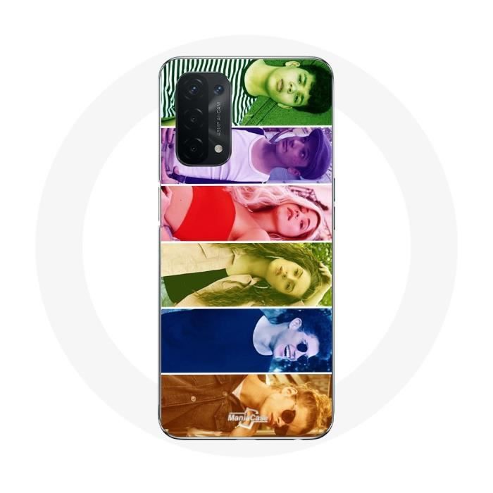 Coque - MANIACASE - Oppo A74 5G - Souple - Blanc - Split Visages