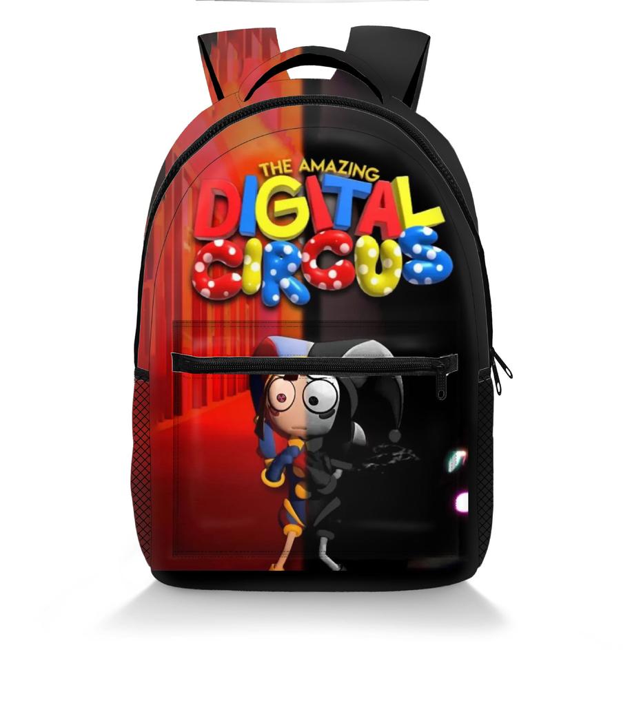 2024 3D Cyber Circus School Backpack for Teen Boys Students the Amazing Digital Circus School Bag