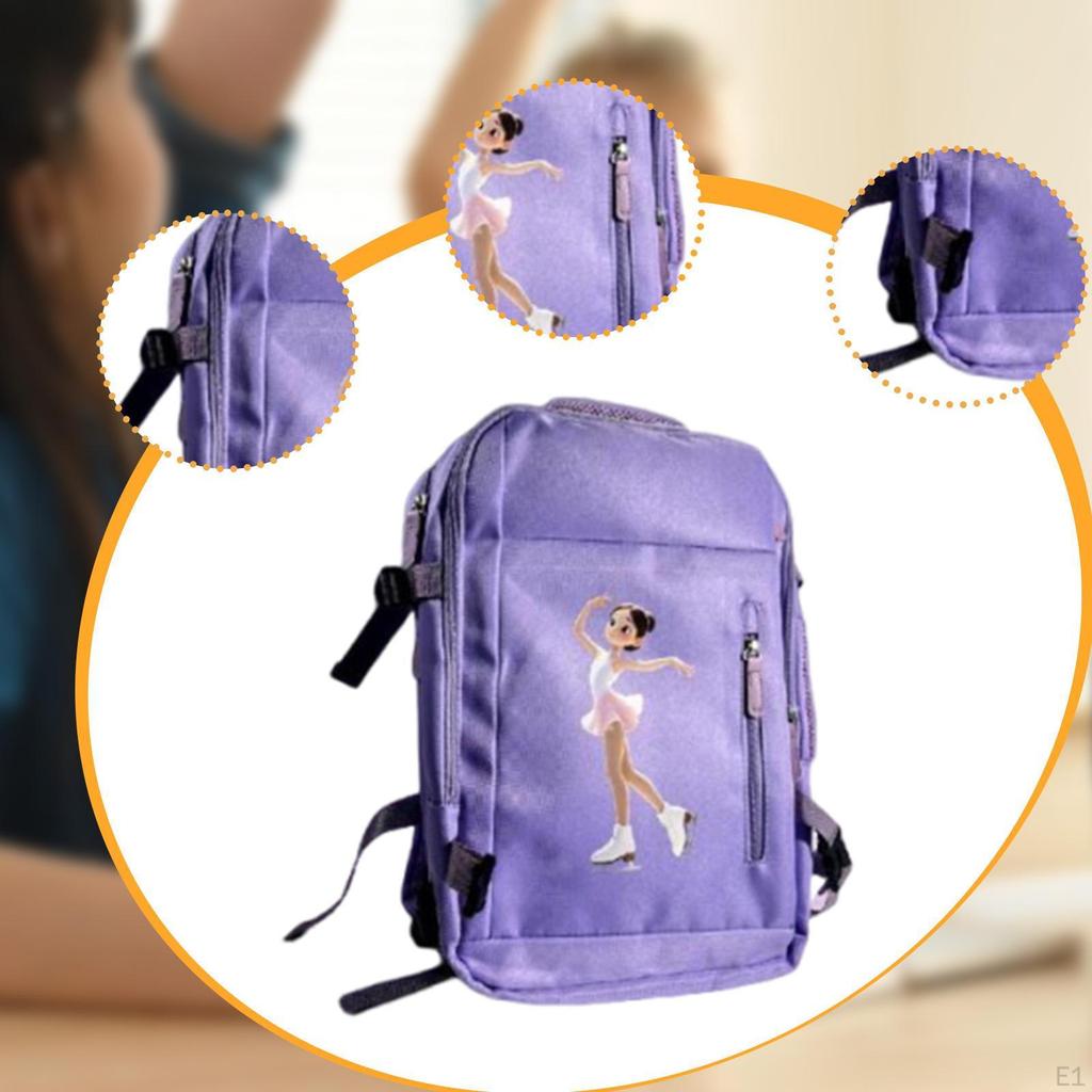 Сумка для коньков для фигурного катания, большая вместимость, портативный роликовый рюкзак