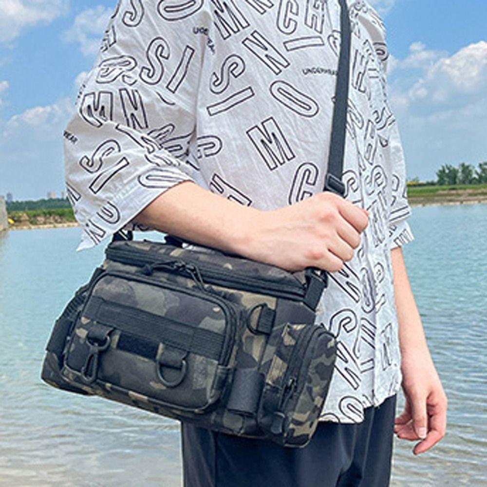 Crossbody Fishing Tackle Bags Waterproof Fishing Bags Fishing Lure Backpack  Outdoor Camping