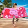 Dance Party With Peppa Beach Towel, Quick-drying, Easy to Care for, Suitable for Both Fitness and Beach Vacations,Sports Essential