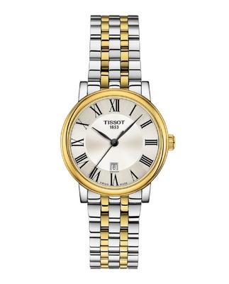Женские часы TISSOT Carson Premium с браслетом [Официальный импорт] T1222102203300 Женские с серебристым циферблатом