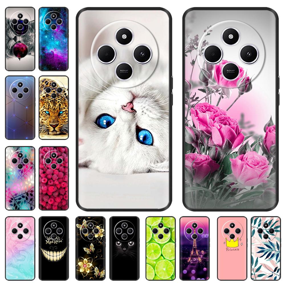 For Xiaomi Redmi A4 5G Case Xiaomi Redmi A4 5G Cover Luxury Shockproof Soft Black Silicone Phone Cover For Xiaomi Redmi A4 Funda