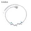 Линдон циркон браслет ювелирные изделия геометрические бусины браслеты-цепочки модный тонкий свадебный подарок для подруги женщин