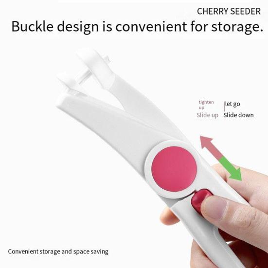 Cherry Corer Heavy-Duty Stainless Steel Olive Pitter Tool Fruits Pit Removal Easy To Clean Multi-Purpose Corer for Cherries Dates Hawthorns Grapes