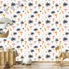 Summer wallpaper white, cream, light gray and gray 50x1000