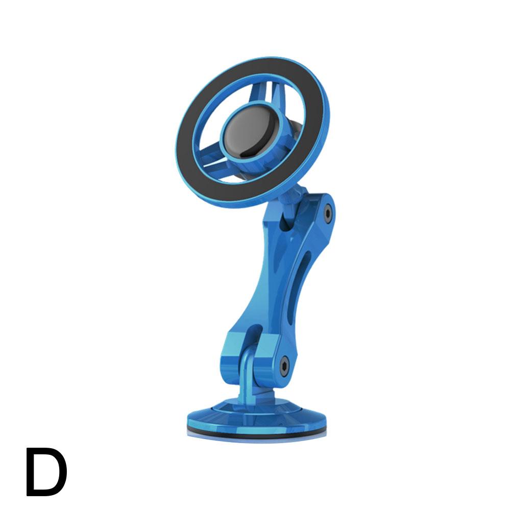 Вращающийся на 360 градусов металлический магнитный автомобильный держатель для телефона, складная подставка для телефона, магнитное крепление на вентиляционное отверстие, поддержка всех телефонов