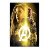 Роскошный плакат героя Marvel из шелковой ткани для декора спальни и кабинета