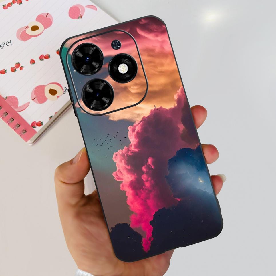 Чехол Funda Для Infinix Hot 40i Hot40i 2023 Новая Мода Задняя Крышка Цветная Печать Картины Чехлы Для Телефона На Hot 40 i Мягкий Матовый
