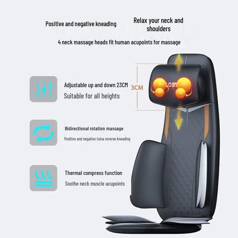 CLORIS Smart Dual-Core Full Body Massage Cushion