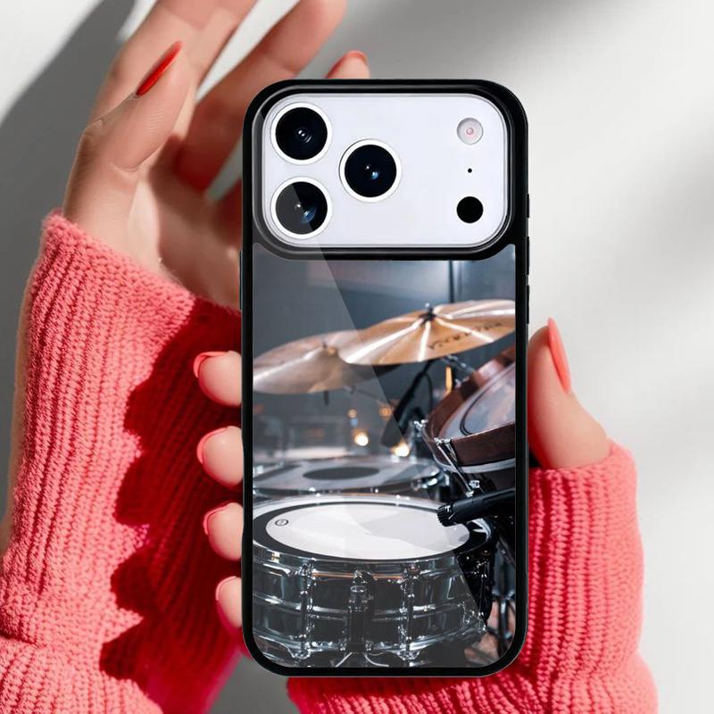 Чехол для телефона с барабаном и барабанщиком для iPhone 17 16 15 14 13 Pro Max Задняя крышка для 12 11 Pro Coque