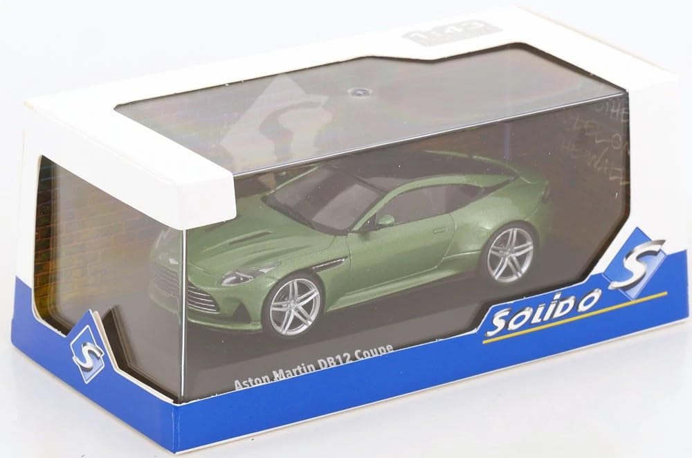 SOLIDO 1/43 Aston Martin DB12 2023 Green SOLIDO Iridescent Emerald Die-Cast Model Car