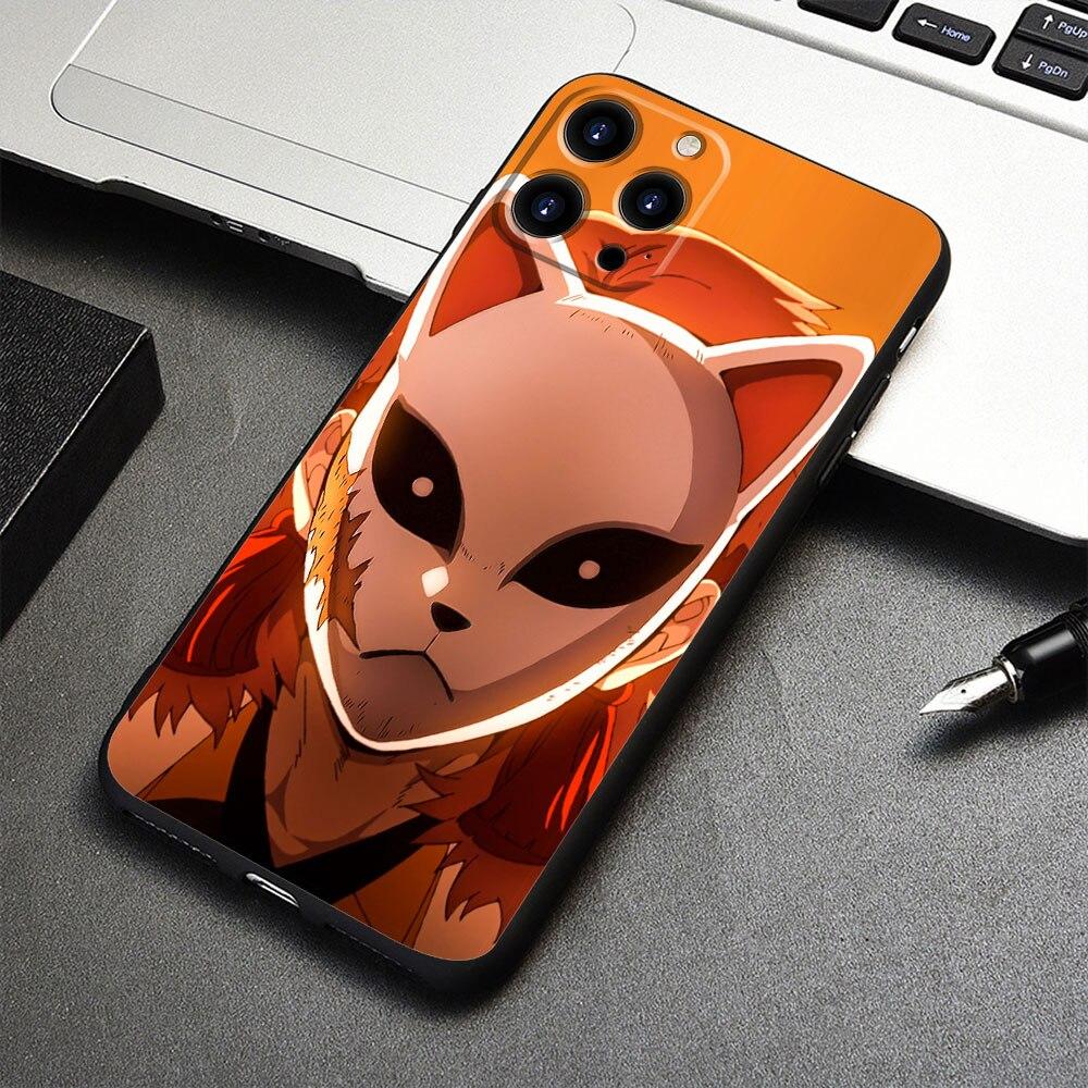 Официальный чехол для iPhone 14 X 12 7 XS 13 Pro Max 8 Plus XR 11 5 6S SE2022 SE2 6 Mini SE Demon Slayer Kimetsu No Yaiba