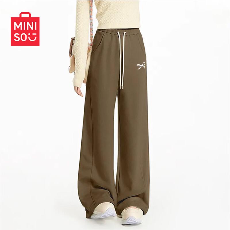 MINISO Женские свободные спортивные штаны с драпировкой
