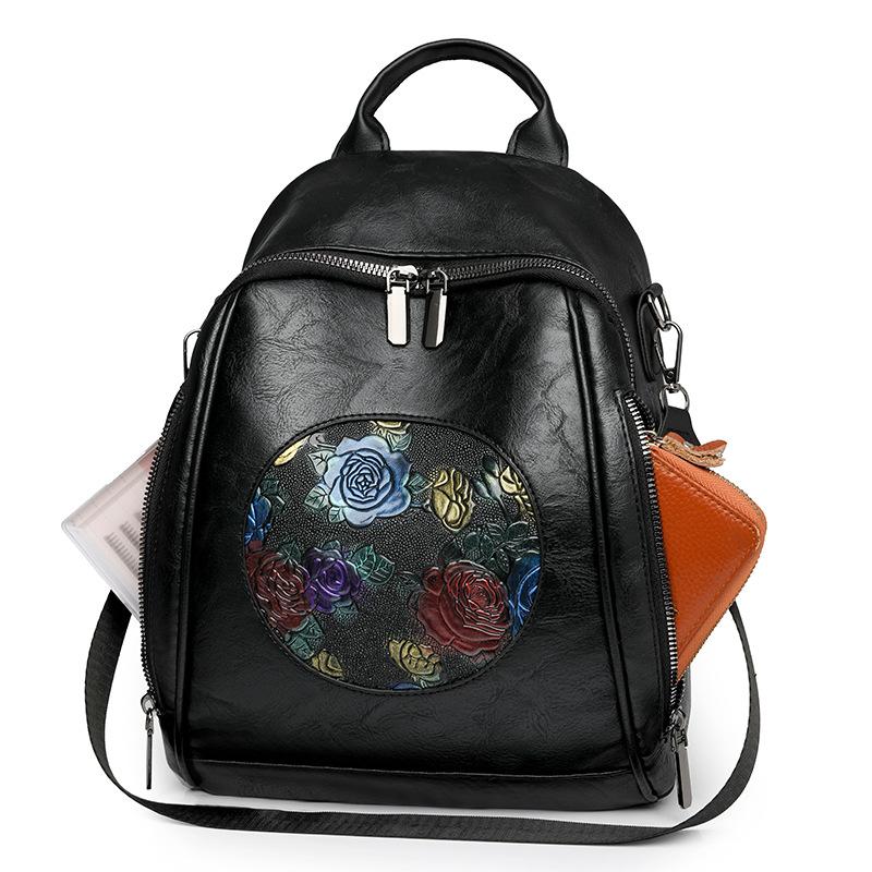 Рюкзак из мягкой искусственной кожи, женский модный рюкзак большой емкости, дорожная сумка