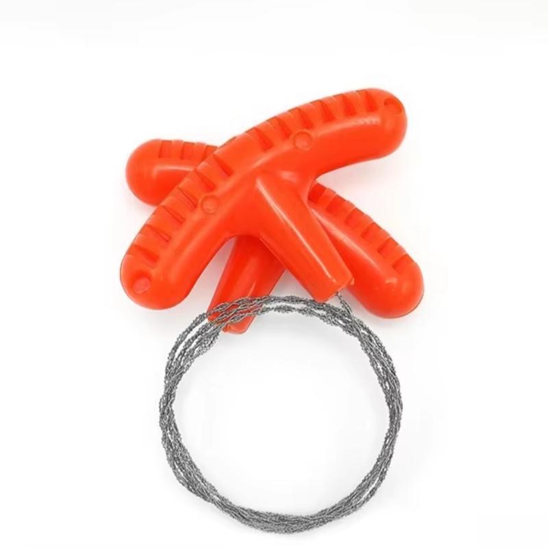 Высококачественная многоцелевая мини-карманная проволочная пила из нержавеющей стали, оранжевая, для активного отдыха, кемпинга, аварийного выживания.