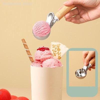 1 шт. Ложка для мороженого из нержавеющей стали с длинной ручкой, многофункциональная ложка для фруктов, кухонные принадлежности