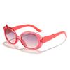 2026 New Children's Sunglasses For Girls, UV Protection, Cute Bow Design, Transparent Color Sunshade Glasses