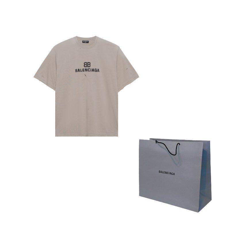Balenciaga Футболка мужская SS21 Серая 651795TKVF58174