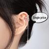 Non-Pierced Double-Layer Tassel Ear Cuff with Long Chain and Trendy Hong Kong Style