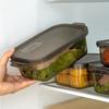 Контейнеры для хранения свежих продуктов, пригодные для микроволновой печи, Прозрачный контейнер для хранения продуктов, Герметичный пластиковый контейнер для еды, Для дома