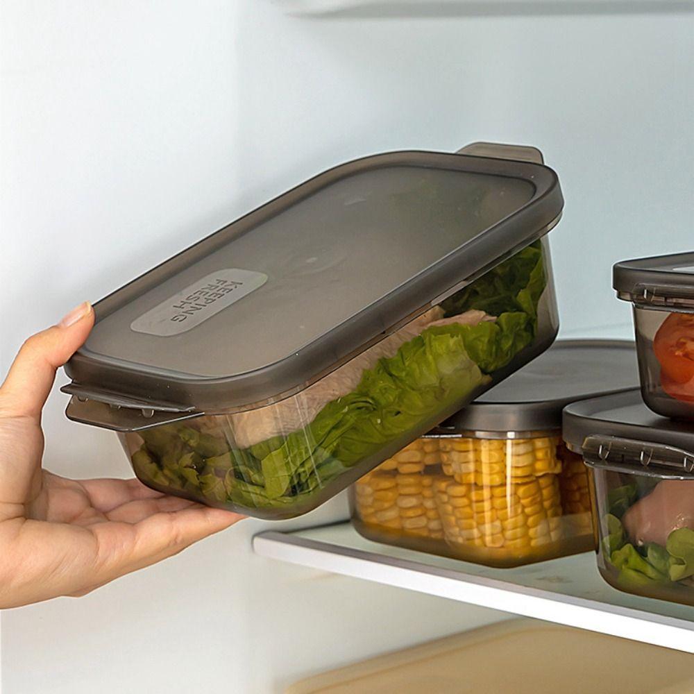 Контейнеры для хранения свежих продуктов, пригодные для микроволновой печи, Прозрачный контейнер для хранения продуктов, Герметичный пластиковый контейнер для еды, Для дома