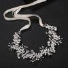 Pearl Bridal Headband Gold/Silver Rhinestone Headpiece Hair Accessories  Spring Festival