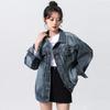 Hong Kong Style Retro Denim Jacket Women's Spring and Autumn New Korean Version Loose Casual Jacket Top Trend