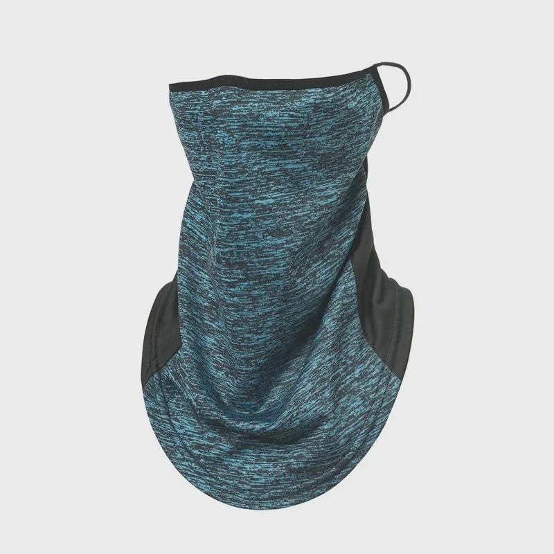 Летняя солнцезащитная маска для лица и шеи Ice Silk: Защита от ультрафиолета, цветные, пылезащитные, ветрозащитные, с креплением на ухо для езды на велосипеде на открытом воздухе