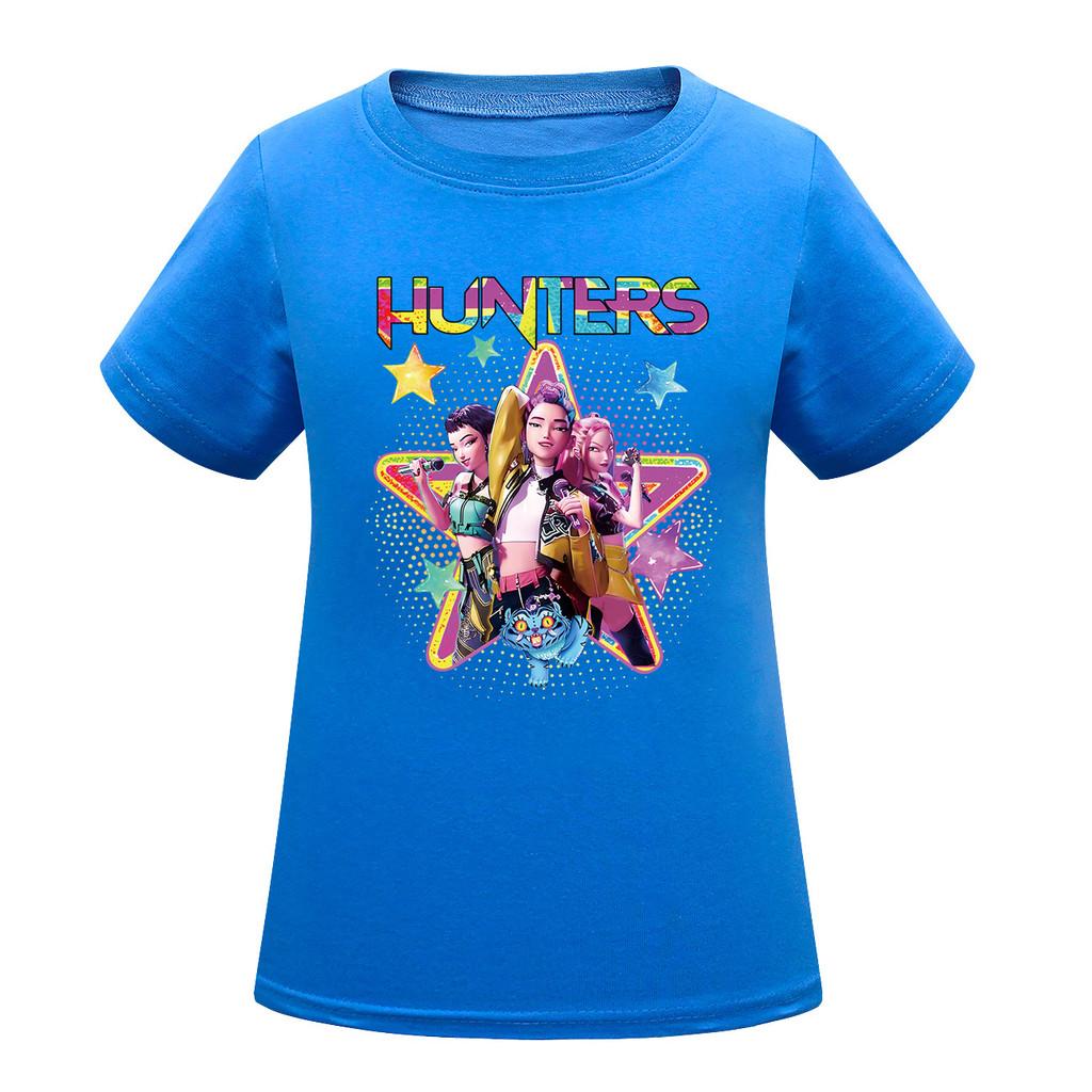 Kids Girls Anime Cartoon K-POP Printed Casual Short Sleeves T-Shirt Top