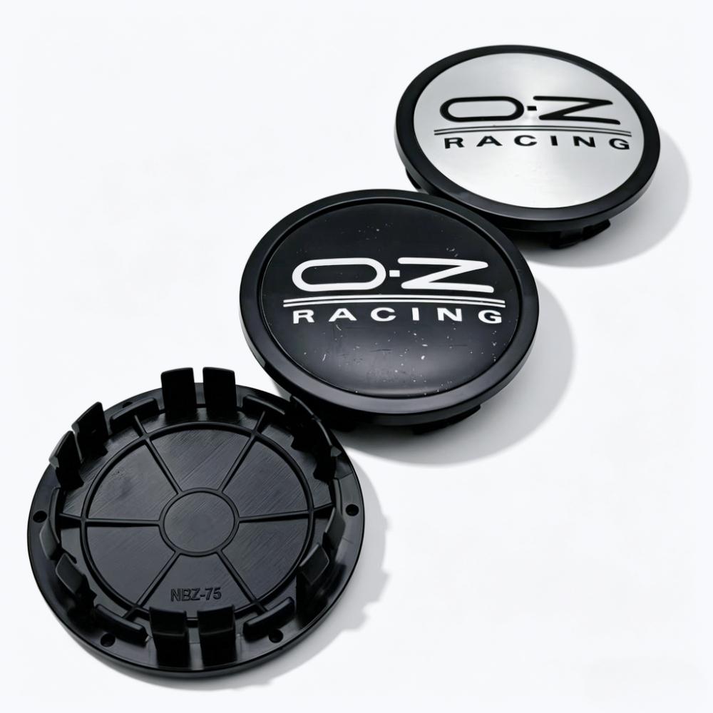 4pcs/Set 75mm / Clips 65mm OZ O.Z Racing Logo Emblem Badge Car Wheel Center Caps Wheel Hub Dust Cover Rim Hubcap Car Accessories