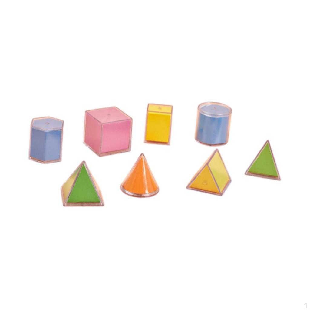 3D геометрические тела Ранняя математика Манипулятивные обучающие игрушки Формы Блоки для мальчиков и девочек