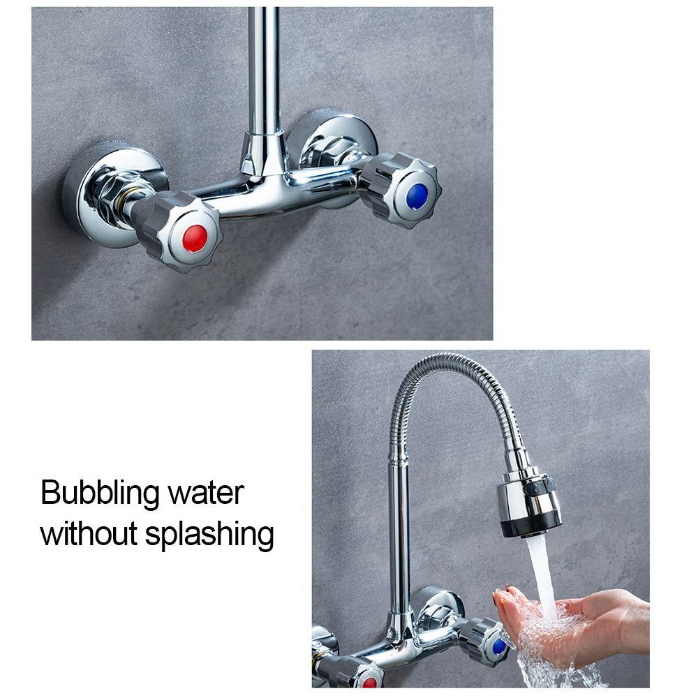 Металлический клапан впускной воды для душа, переключающий клапан горячей и холодной воды, креативный двойной клапан для душевого смесителя