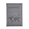 Pu Leather Card Case Cover Unisex  Simple  Passport Cover World Thin Slim Travel Passport Holder Wallet Gift