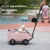 Pet Stroller Dog Cart 4 Wheels Folding Small Dogs Cats Stroller Pet Strolling Cart for Travelling Shopping Walking Playing