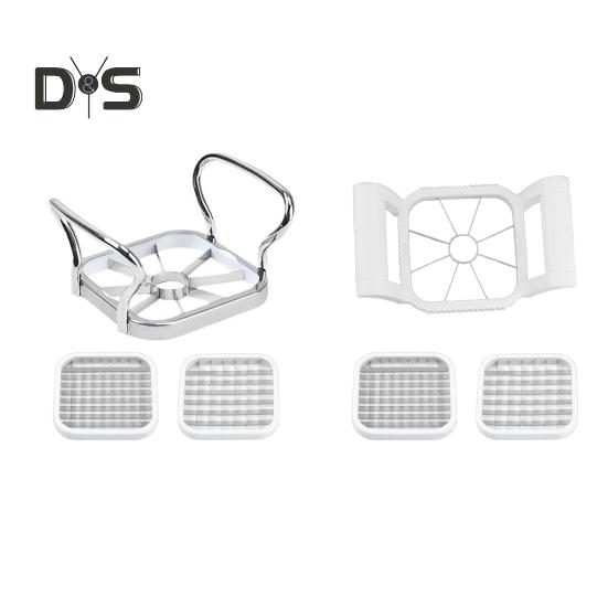 Нож для фруктов и овощей Из нержавеющей стали Слайсер для удаления сердцевины со сменными лезвиями Нож для картофеля фри Овощечистка для картофеля лука моркови Легко