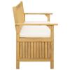 Storage Bench with Cushions 120 x 63 x 84 cm