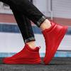 Fashion Couple Red Men Casual Sneakers Fashion High Top Men Shoes Big Size 46 Hip Hop Streetwear Skateboard Shoes Men Platform Footwear
