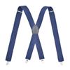 (SU)High-quality Braces Unisex Extra Wide With 4P Clips Solid Color Trousers Drop Clip