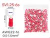 500PCS Fork Crimp Terminal M4/M5/M6 Spade Plugs Pre-insulated Ferrules Lugs For Splice Electricals Cable Wire End Connectors