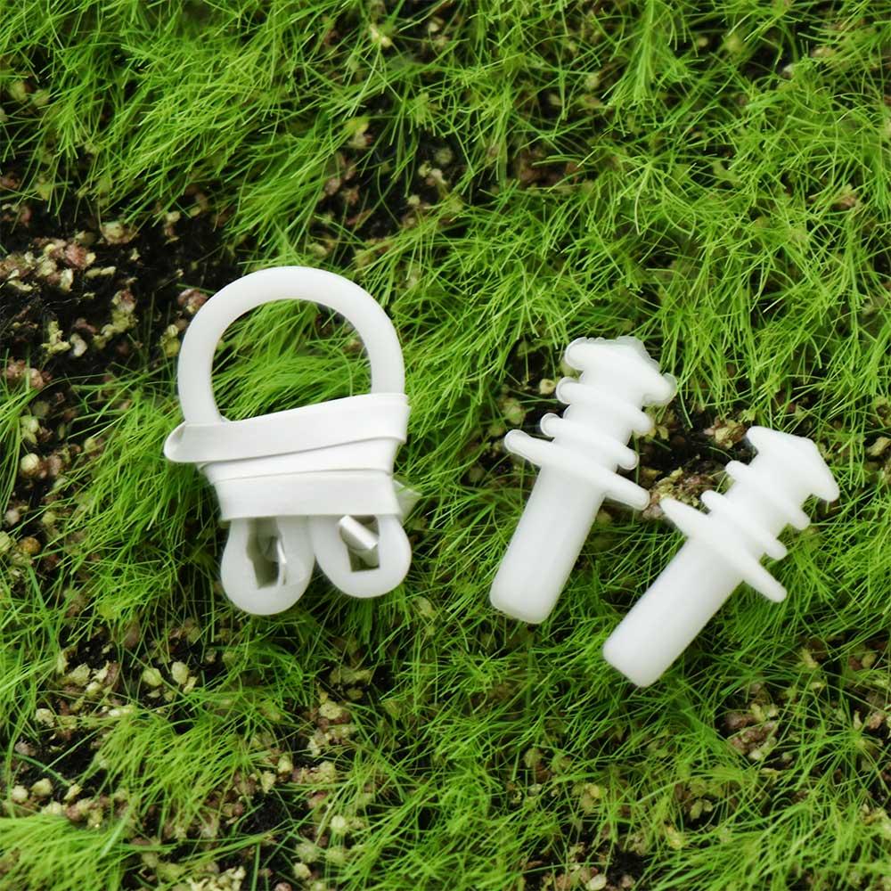 Swim Ear Plugs Shower Ear Plugs Diving Surf Nasal Protection Earplugs Nasal Clip Silicone Earplugs