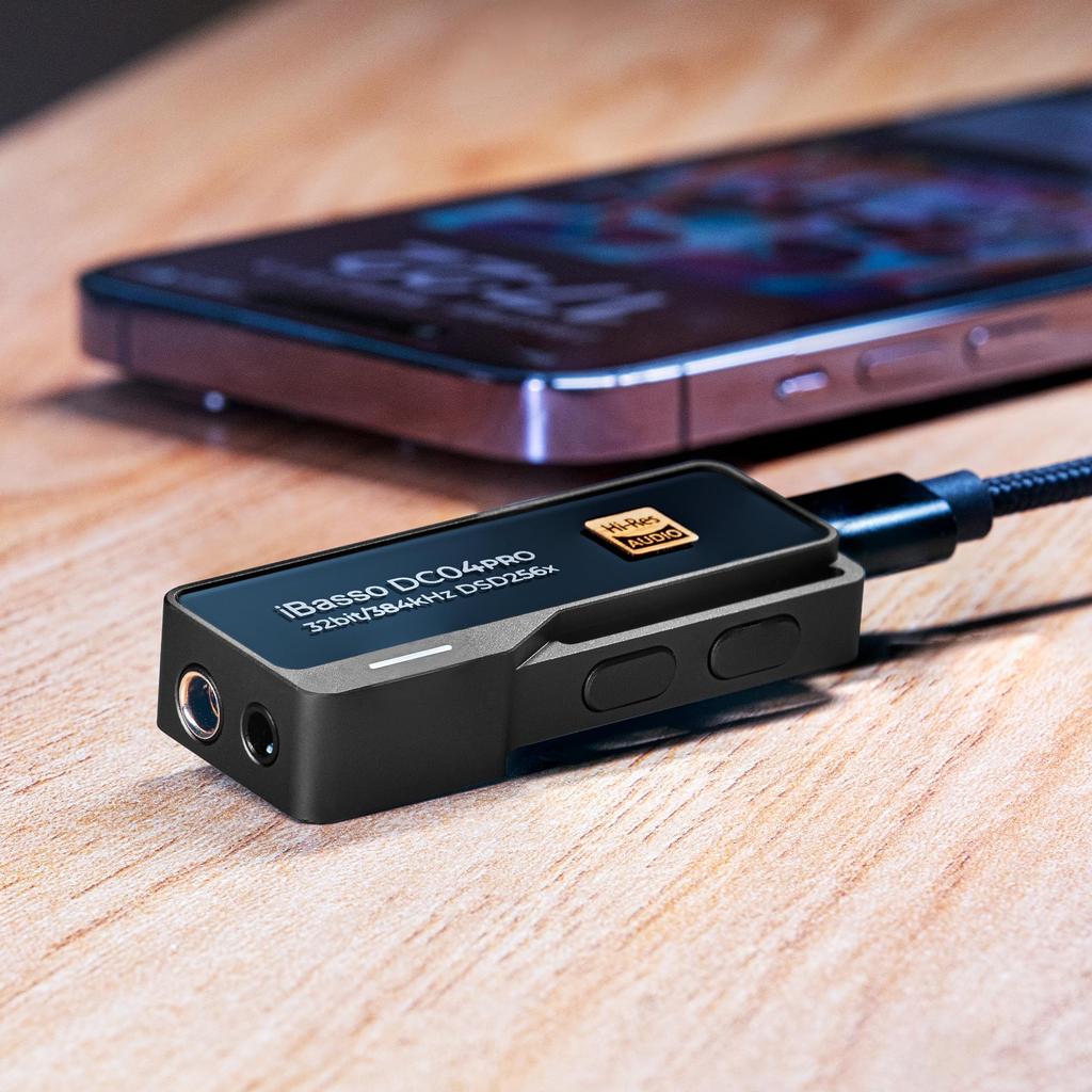 Золотой iBasso Audio DC04PRO USB Dongle DAC Type C портативный небольшой усилитель кабель съемный высокое разрешение HD Lossless Android игры музыка [VGP2025