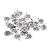 90x Тибетское серебро Лотос Йога Подвески DIY Подвеска для изготовления ожерелья ювелирных изделий